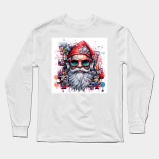 Santa Claus & Cyberpunk Long Sleeve T-Shirt